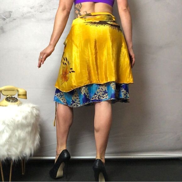 Wrap layered skirt  - Picture 2 of 6